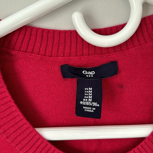 🆕 Gap Factory Button Up Cardigan - Red - Women’s size medium - Picture 2 of 5